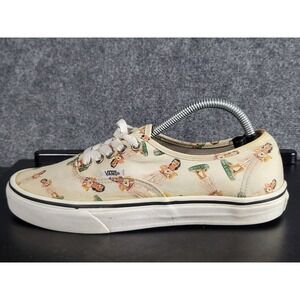 Vans Aloha Hula Girl Print Canvas Sneakers Women's Size 9.5 Skater School Casual